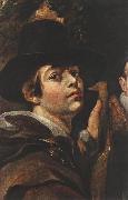 JORDAENS, Jacob Self-portrait among Parents, Brothers and Sisters (detail) sg oil